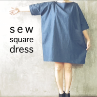 DIY : Sew a Square Dress with Free Pattern from Kokka-fabric.com