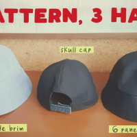 How to Sew 6 Panel Bucket Hat + Skull Cap ( Free download )
